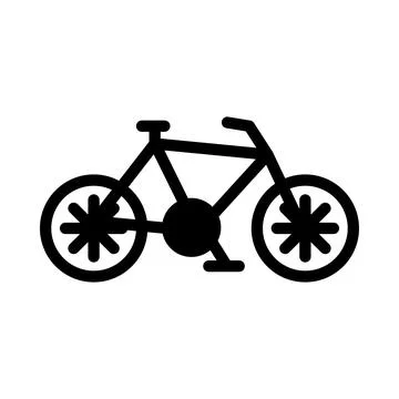 Bicycle icon logo design template isolated illustration Stock Illustration