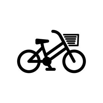 Bicycle icon logo design template isolated illustration Stock Illustration