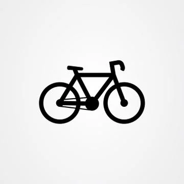 Bicycle icon logo vector design Stock Illustration