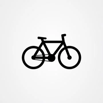 Bicycle icon logo vector design Illustrazione stock