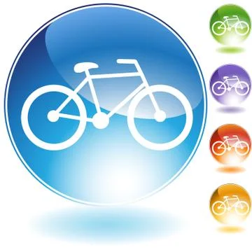 Bicycle icon set Stock Illustration