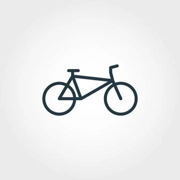 Bicycle icon. Simple element illustration. Bicycle pixel perfect icon design Stock Illustration