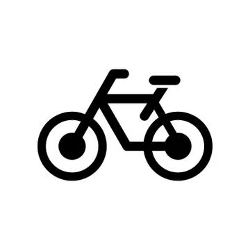 Bicycle icon simple flat vector illustration Stock Illustration