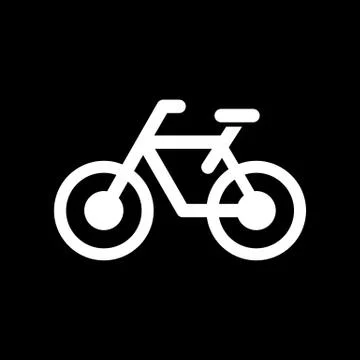 Bicycle icon simple flat vector illustration Stock Illustration