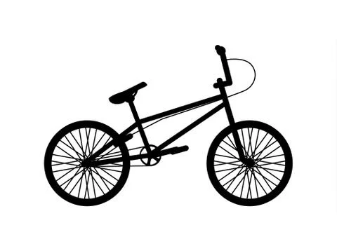 Bicycle Icon Thin Line Vector Stock Illustration