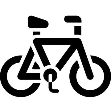 Bicycle icon, transportation related vector Stock Illustration