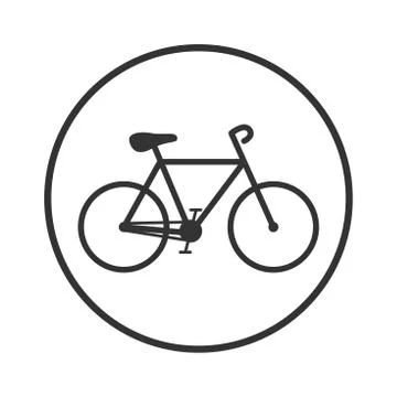 Bicycle Icon - Vector iconic Design Stock Illustration