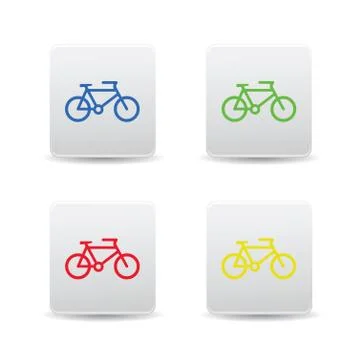 Bicycle icon web Stock Illustration