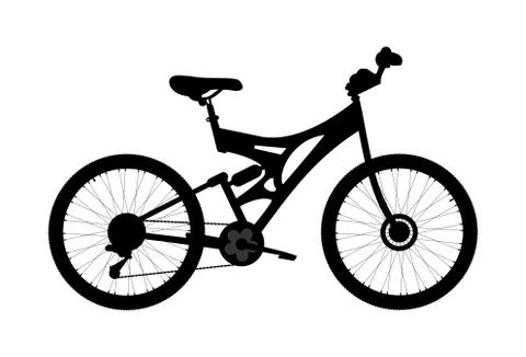 Bicycle icon on white background. Vector illustration Stock-Illustration
