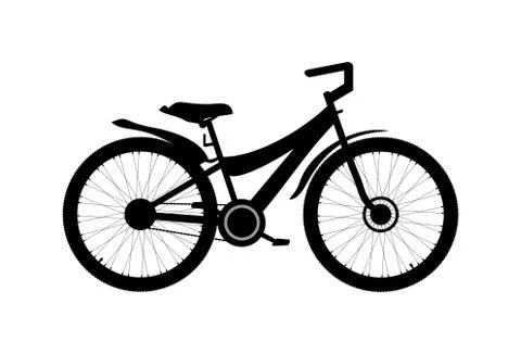 Bicycle icon on white background. Vector illustration 스톡 일러스트