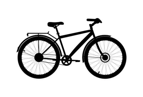 Bicycle icon on white background. Vector illustration Stock Illustration