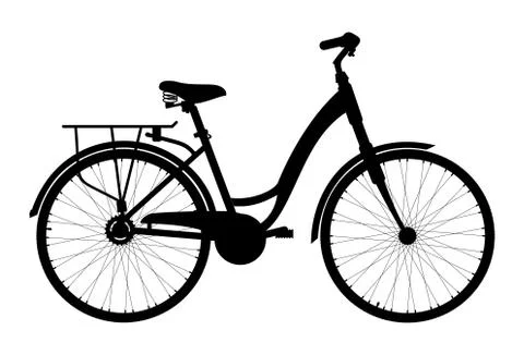 Bicycle icon on white background. Vector illustration Illustrazione stock