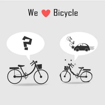 Bicycle icons with grey background Stock Illustration