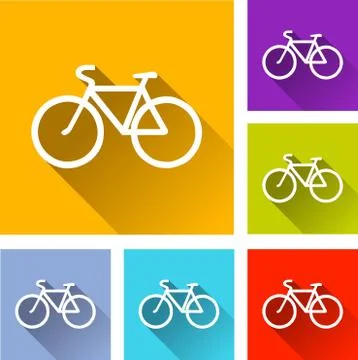 Bicycle icons Stock Illustration