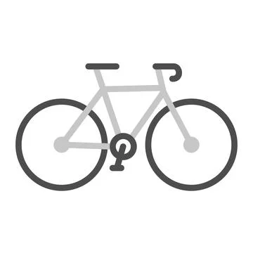 Bicycle Isolated Vector Icon Transparent Background Stock Illustration