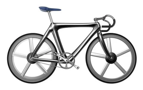 Bicycle isolated on white background Illustrazione stock