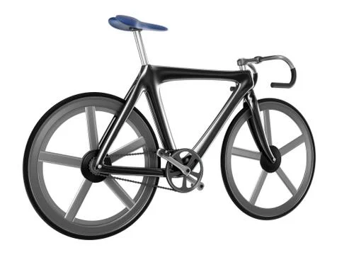 Bicycle isolated on white background Stock Illustration