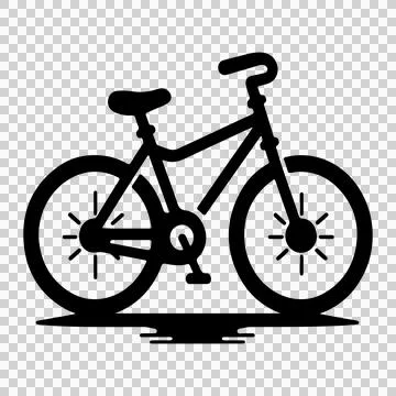 Bicycle isolated on white background Stock Illustration