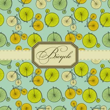 Bicycle label Stock Illustration