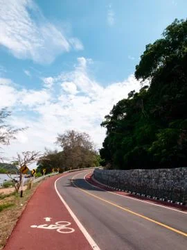 Bicycle lane Stock Photos