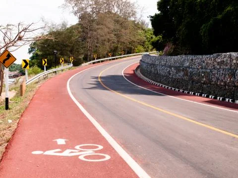 Bicycle lane Stock Photos