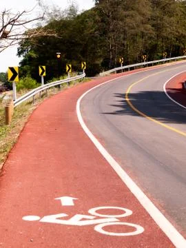 Bicycle lane Stock Photos