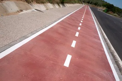 Bicycle Lane Stock Photos