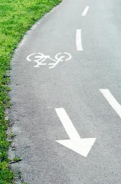 Bicycle lane Stock-Fotos