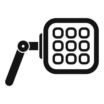 Bicycle light illuminating the path for safe cycling adventures Stock Illustration