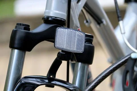 Bicycle light reflector 스톡 사진