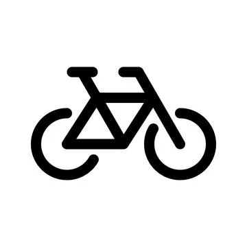 Bicycle line icon. Vector graphics Stock Illustration