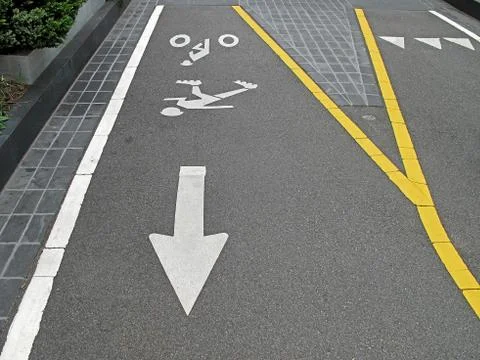 Bicycle line Stock Photos