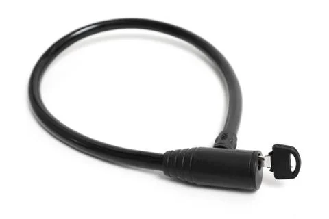 Bicycle lock Stock Photos