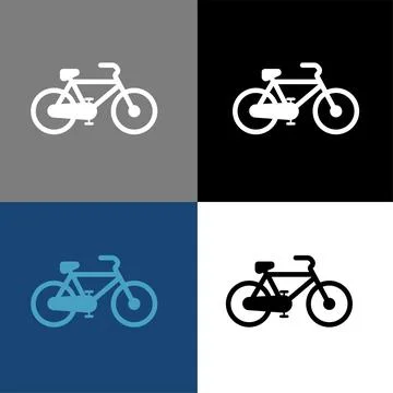 Bicycle logo icon vector illustration logo template Stock Illustration