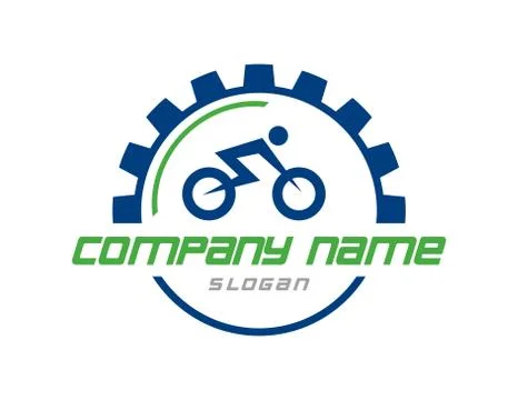 Bicycle logo Stock Illustration