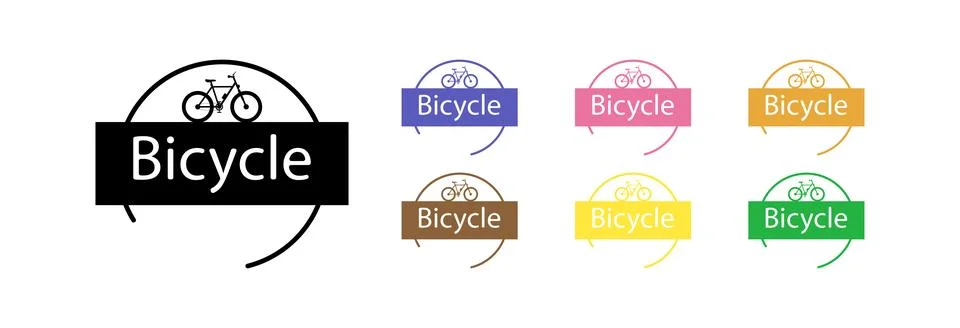 Bicycle logo. Stock Illustration