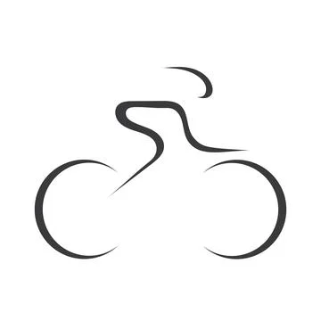 Bicycle logo vector icon template design Illustrazione stock
