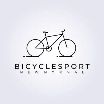 Bicycle logo vector illustration design, sport logo Stock Illustration