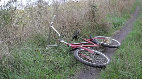 Bicycle lying Stock-Footage 58949562