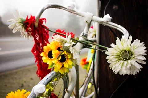 Bicycle memorial Stock Photos
