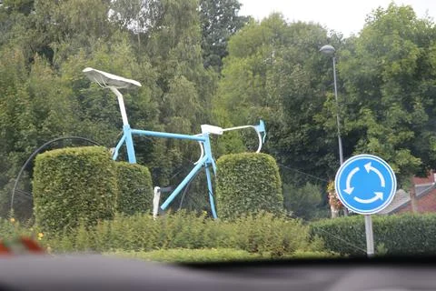 Bicycle Model Road Display Stock-Fotos