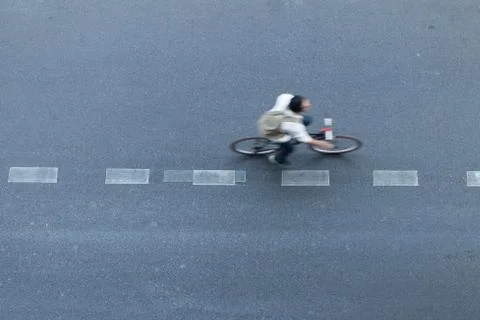 Bicycle move Stock Photos