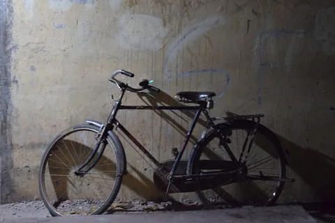 A bicycle in night Stock Photos