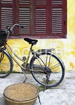 Bicycle Outside An Old Home