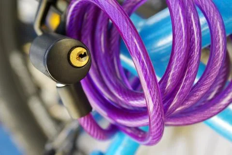 Bicycle padlock Stock Photos