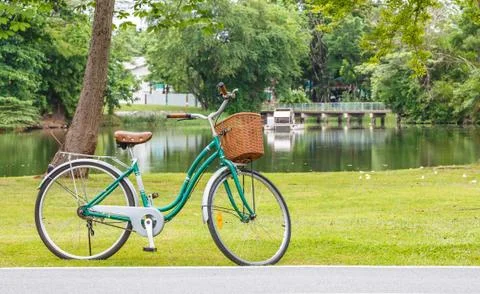 Bicycle in the park Stock Photos