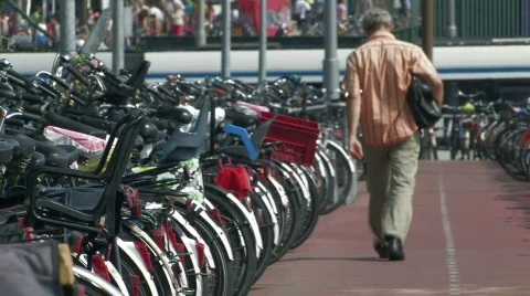 Bicycle parking 13 Stock-Footage 497296