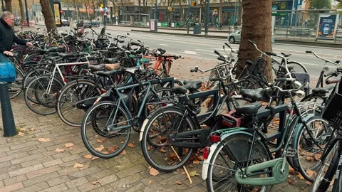 Bicycle Parking 2 (Editorial) Stock-Footage 319964181
