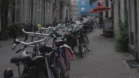 Bicycle parking Stock Footage 36804371