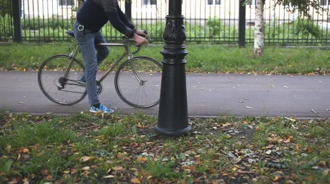 Bicycle parking Stock Footage 54359925